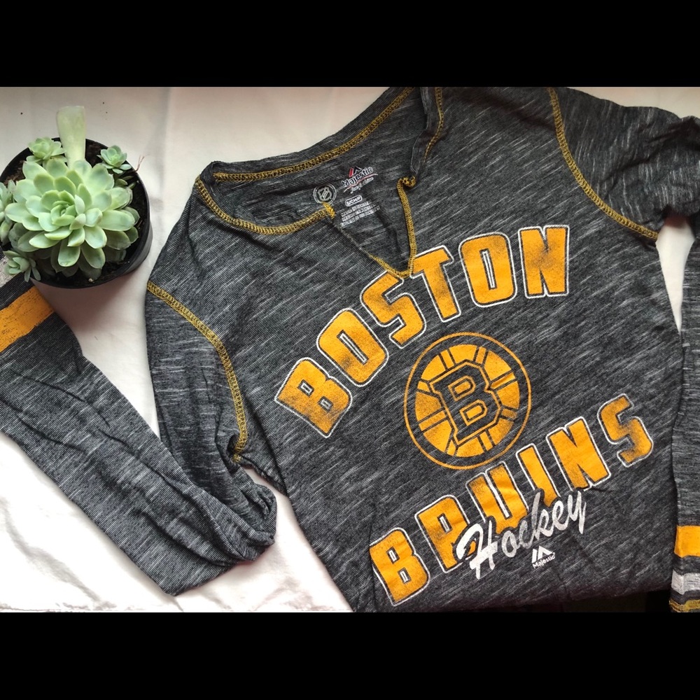 NHL Boston Bruins Long Sleeve Cotton TShirt
